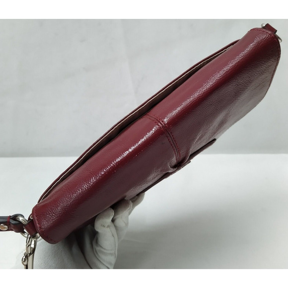 Coach Ashley Red Leather Credit Card Large Wristlet Wallet - Picture 5 of 14